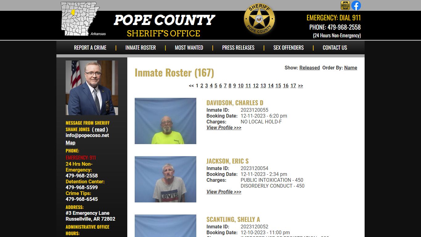 Inmate Roster - Current Inmates Booking Date Descending - Pope County ...